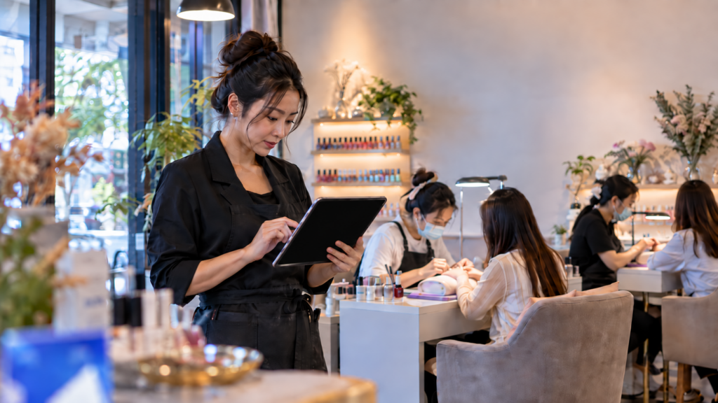 โปรแกรมร้านทำเล็บเลือกอย่างไร ให้จัดคิว คิดเงิน และดูยอดช่างได้