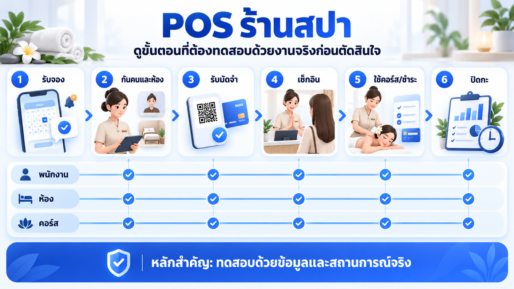 Flow POS ร้านสปาต้องมีฟีเจอร์อะไรบ้าง ก่อนเลือกใช้ระบบแรกของร้าน